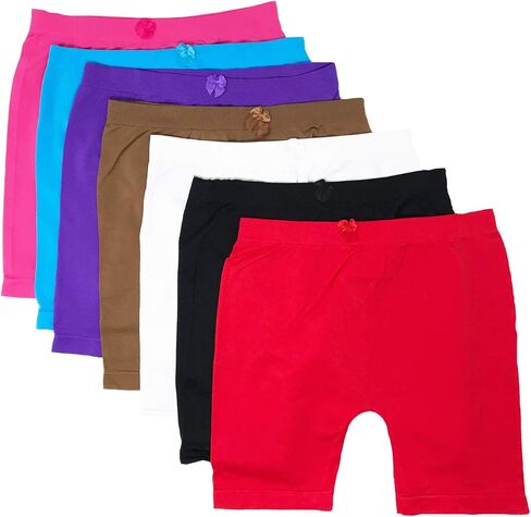 I&S Little Girls Bike Shorts ملابس داخلية للرقص، 6، 12 عبوة للعب الرياضي أو تحت التنانير in Kuwait