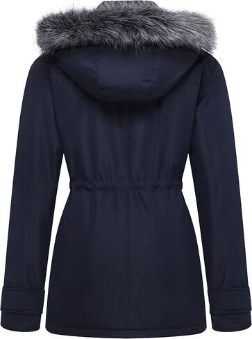 GGleaf Women's Quilted Winter Coat Warm Puffer Jacket Thicken Parka with Removable Hood in Saudi Arabia