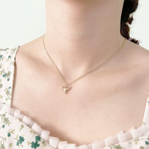 zmnnoppab 3pcs زودياك كوكبة طبقة القلائد للنساء الفتيات، 3a الزركون 14 كيلو الذهب مطلي 12 كوكبة قلادة قلادة رائعة رسالة ابراج زودياك علامة قلادة مجوهرات هدية عيد ميلاد مع صندوق هدية in Kuwait