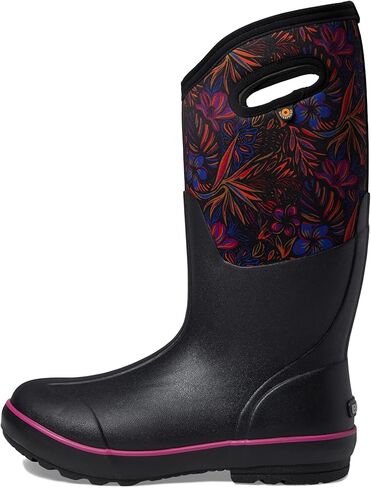 BOGS Women's Classic II-Paradise Snow Boot, Black Multi, 7 in Saudi Arabia