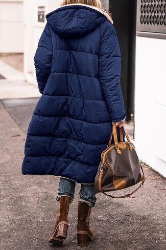 PRETTYGARDEN Women's 2023 Winter Fashion Clothes Oversized Shearling Fleece Long Coats Jackets in Saudi Arabia