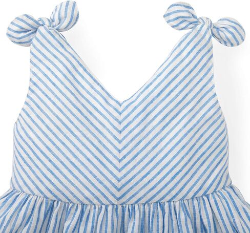 Hope & Henry Girls' Sleeveless Bow Shoulder Swing Dress in Saudi Arabia