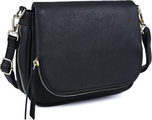Crossbody Bags for Women Small Pu Leather Over the Shoulder Purses and Flap Cross Body Handbags with Multi Pockets in Kuwait