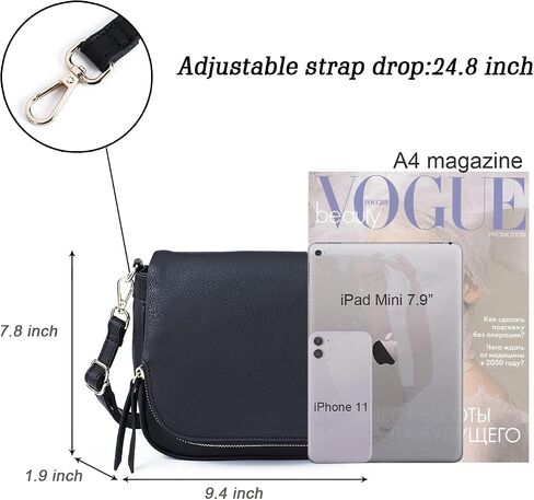 Crossbody Bags for Women Small Pu Leather Over the Shoulder Purses and Flap Cross Body Handbags with Multi Pockets in Kuwait
