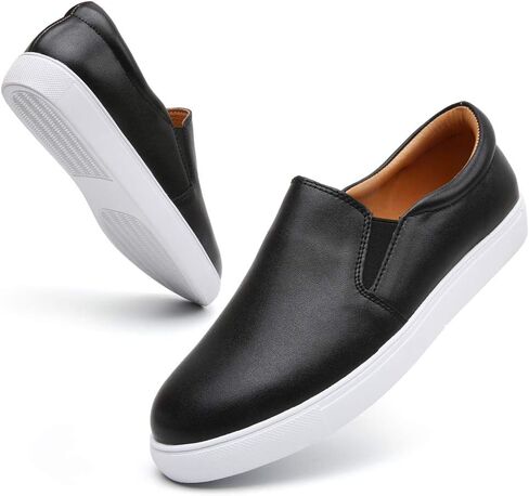 VOCNTVY Loafers for Women Quilted Slip On Shoes Casual Fashion Sneakers | Non-Slip TPR Sole, Faux Leather Upper, Memory Foam Insole, Blister-Free Heel, All Day Walking Comfort for Daily Work Wear in Saudi Arabia