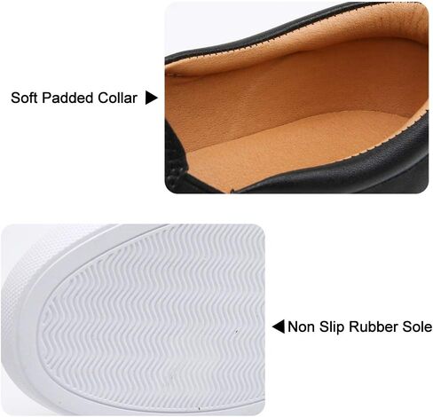 VOCNTVY Loafers for Women Quilted Slip On Shoes Casual Fashion Sneakers | Non-Slip TPR Sole, Faux Leather Upper, Memory Foam Insole, Blister-Free Heel, All Day Walking Comfort for Daily Work Wear in Saudi Arabia