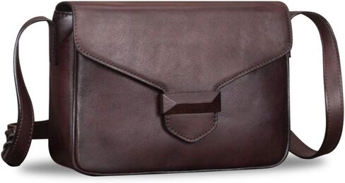 Genuine Leather Crossbody Bags for Women Handmade Ladies Satchel Vintage Purses Handbags in Saudi Arabia
