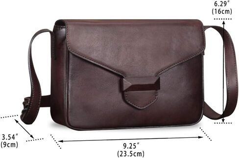 Genuine Leather Crossbody Bags for Women Handmade Ladies Satchel Vintage Purses Handbags in Saudi Arabia