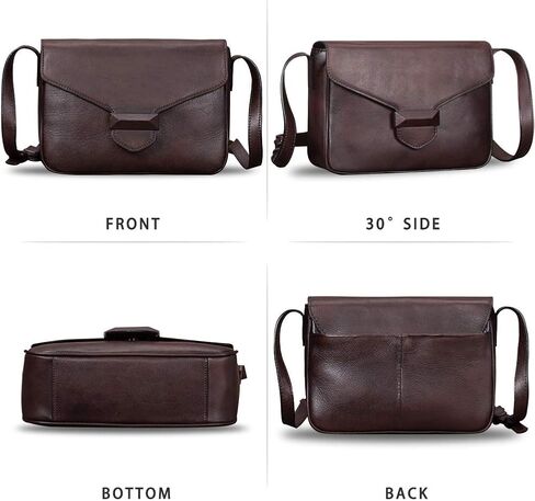 Genuine Leather Crossbody Bags for Women Handmade Ladies Satchel Vintage Purses Handbags in Saudi Arabia