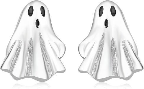 ORANGE FOREST Halloween الأقراط 925 الفضة الاسترليني اليقطين العنكبوت شبح أقراط هالوين حزب مجوهرات الوجه المبتسم اليقطين للنساء الفتيات في سن المراهقة in Kuwait