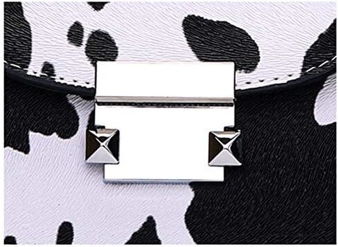 PURFANREE المرأة البقرة طباعة حقيبة كتف صغيرة مخلب مساء محفظة حقيبة يد كروس حقيبة حقيبة محفظة صغيرة in Kuwait