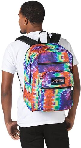 JanSport Big Laptop Backpack Navy - Computer Bag with 2 Compartments, Ergonomic Shoulder Straps, 15" Laptop Sleeve, Haul Handle - Book Rucksack in Kuwait