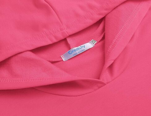 سويت شيرت بقلنسوة للفتيات من Greatchy، فستان برباط مصبوغ ومطبوع كاجوال بأكمام طويلة وجيب، بلوفر بقلنسوة in Kuwait