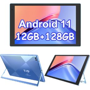 TJD Android 11 Tablet 10.1 Inch Tablets, 128GB ROM 512GB Expandable, Quad-Core Processor Google GMS Tablet, 6000mAh Fast Charge, 8MP Dual Camera, IPS HD Touchscreen WiFi Bluetooth