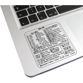 2 Pcs Clear Vinyl Mac Quick Reference Keyboard Shortcuts Stickers, Shortcut Stickers Compatible with MacBook - After Effects in Kuwait