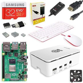 مجموعة CanaKit Raspberry Pi 4 الكاملة لسطح المكتب (ذاكرة وصول عشوائي سعتها 4 جيجابايت) in Saudi Arabia