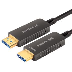 كابل HDMI من الألياف الضوئية SOEYBAE 8K بطول 100 قدم/30 مترًا، كابل HDMI 2.1 يدعم 8K@60 هرتز، 4K@120 هرتز، 48 جيجابت في الثانية، eARC، HDCP2.2، PS5 in Kuwait