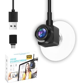 IYOFINE Eye to Cam 3 Webcam 4K with Suction Cup Fixed in The Middle Screen, 8MP IMX179 CMOS, Zoom Lens Auto Focus Camera, Create a Positive Connection in Every Calls/Conferencing. in Kuwait