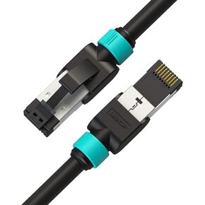 LINKUP - [تم اختباره باستخدام كابل تصحيح Versiv CableAnalyzer Cat7 Ethernet - 10 قدم (حزمة واحدة) 10 جيجا RJ45 S/FTP مزدوج الحماية | لعبة راوتر شبكة الإنترنت LAN سويتش | سرعة عالية | 30AWG أسود in Kuwait