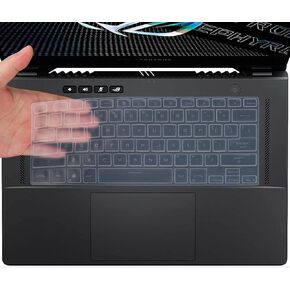 Keyboard Cover for 2022 ASUS ROG Zephyrus G14 GA402 GA402RJ, ROG Zephyrus G15 GA503 GA503QR GA503QS GA503QM 15.6", ROG Zephyrus M16 GU603HM, TUF Dash F15 FX516PR FX516PM TUF516PE TUF516PR Skin, Black