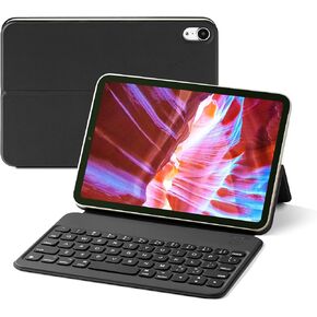 حافظة ESSAGER iPad Mini 6 مع لوحة مفاتيح (8.3 بوصة، 2021)، حافظة لوحة مفاتيح مغناطيسية، لوحة مفاتيح لاسلكية، حامل ناتئ عائم، رفيع وخفيف لجهاز iPad Mini 6th Gen 8.3 بوصة (2021) (أسود) in Kuwait