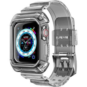SUPCASE for Apple Watch 9/8/7/6/5/4/SE Case with Band 41mm/40mm, FrostBlack | Side Bumper, Adjustable Strap Band, Heavy Duty Protection, Anti-Scratch, Sport Style for Men, Unicorn Beetle Pro in Kuwait