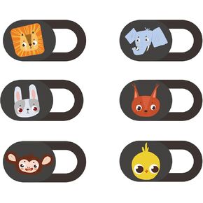 Mizi Webcam Privacy Cover Slide [6 Pack], Cute Camera Blocker Sticker, Protect Your Privacy and Security for Computer, Laptop, Tablets & Phones - Santa in Saudi Arabia