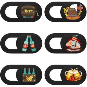 Mizi Webcam Privacy Cover Slide [6 Pack], Cute Camera Blocker Sticker, Protect Your Privacy and Security for Computer, Laptop, Tablets & Phones - Plant 05