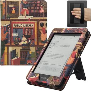 Stand Case for 6 Inch Kindle Paperwhite (10th/7th/6th 5th Generation and All 6'' Paperwhite Generations 2012 to 2018) Cover with Auto Sleep/Wake & Double Hand-held (Cute Panda) in Kuwait