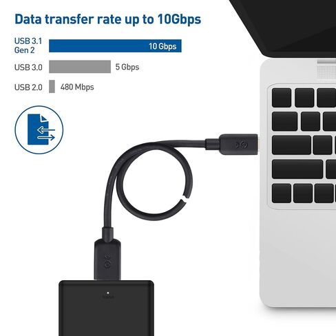Cable Matters 10Gbps USB C to Micro USB 3.0 Cable, Micro B to USBC, 1ft in Saudi Arabia