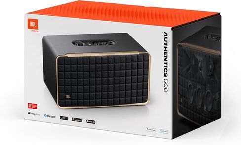 JBL Authentics 500 - مكبر صوت منزلي لاسلكي مزود بتقنية البلوتوث والتحكم الصوتي ودولبي أتموس وتشغيل متعدد الغرف، مدمج في Alexa ومساعد Google in Kuwait
