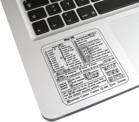 2 Pcs Clear Vinyl Mac Quick Reference Keyboard Shortcuts Stickers, Shortcut Stickers Compatible with MacBook - After Effects in Kuwait