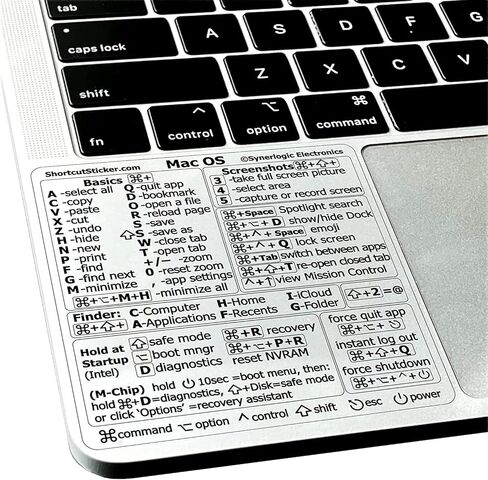 2 Pcs Clear Vinyl Mac Quick Reference Keyboard Shortcuts Stickers, Shortcut Stickers Compatible with MacBook - After Effects in Kuwait