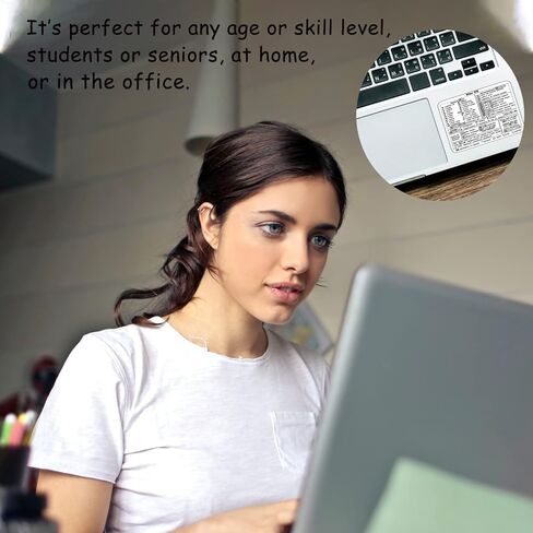 2 Pcs Clear Vinyl Mac Quick Reference Keyboard Shortcuts Stickers, Shortcut Stickers Compatible with MacBook - After Effects in Kuwait