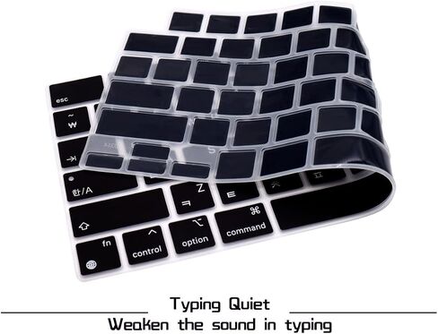 HRH Arabic Keyboard Cover US for MacBook Air 13"15"&Pro 14"16" M5-M1 Black in Kuwait