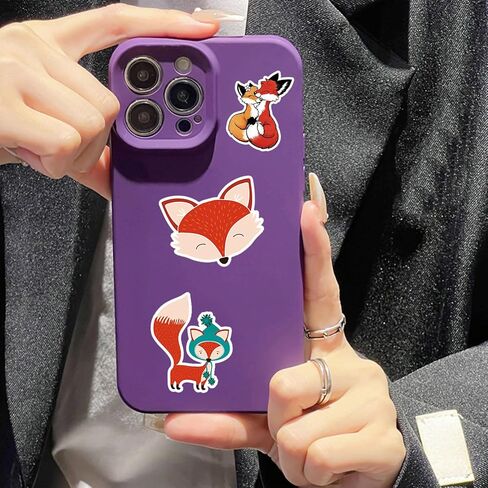 50 قطعة من ملصقات الثعلب المصنوعة من الفينيل المقاومة للماء لزجاجات المياه والكمبيوتر المحمول والأمتعة والسيارة والدراجة وحافظة الهاتف للمراهقين والكبار والأطفال in Kuwait