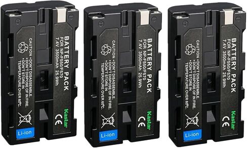 Kastar NP-F580 Battery 7.4V 3500mAh Replacement for Blackmagic Design NP-F570 Battery, Blackmagic Design Pocket Cinema Camera 6K Pro, Blackmagic Design Pocket Cinema Camera 6K G2 (3-Pack) in Saudi Arabia