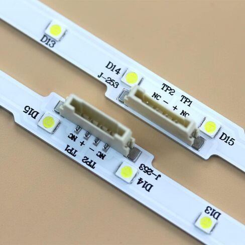 BN96-45954A BN44-00947A Edge Lit LED Backlight Strips/Bars for Samsung 43" TV AOT 43 NU7100F AOT_43_NU7100F_2X28_3030C UE43NU7100 UE43NU7120 UE43NU7170 HG43AJ690U HG43EJ690U UA43NU7090K HG43AJ670U in Saudi Arabia