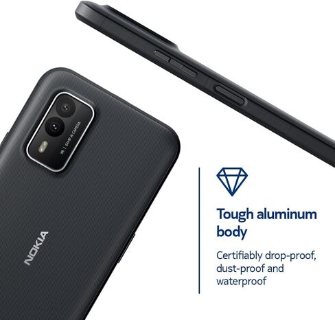 نوكيا XR21 5G | أندرويد 12 | هاتف ذكي مفتوح | ثنائي الشريحة | النسخة الأمريكية | 6/128 جيجابايت | شاشة 6.49 بوصة | كاميرا مزدوجة 64 ميجابكسل | سواد منتصف الليل in Kuwait