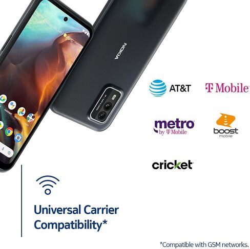 نوكيا XR21 5G | أندرويد 12 | هاتف ذكي مفتوح | ثنائي الشريحة | النسخة الأمريكية | 6/128 جيجابايت | شاشة 6.49 بوصة | كاميرا مزدوجة 64 ميجابكسل | سواد منتصف الليل in Kuwait