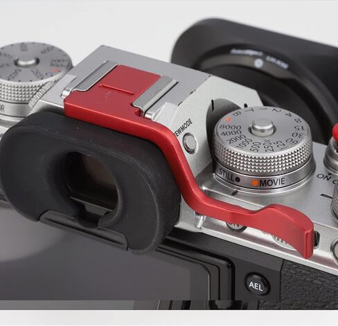 Haoge THB-XT4B الحذاء الساخن المعدني الإبهام حتى الراحة قبضة اليد ل Fujifilm فوجي X-T3 X-T4 XT3 XT4 ملحقات الكاميرا أسود in Kuwait
