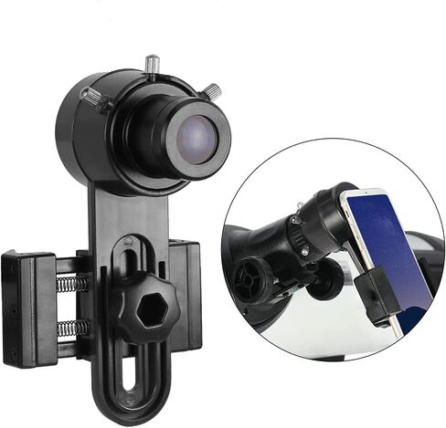 محول هاتف تلسكوب SOLOMARK مقاس 1.25 بوصة مزود بعدسة بارلو مدمجة 1.5X - والتي يمكن أن تساعد في محاذاة الهاتف الذكي المنكسر والعاكس بسرعة in Kuwait