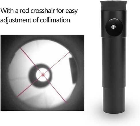 Telescope Collimation Eyepiece, 1.25inch Anti-Rust Wear-Resistant Durable Eliminating Thread Telescope Calibration Eyepiece with Red Crosshair, Camera Lens Adapters Converters in Saudi Arabia