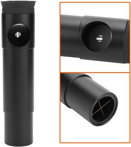 Telescope Collimation Eyepiece, 1.25inch Anti-Rust Wear-Resistant Durable Eliminating Thread Telescope Calibration Eyepiece with Red Crosshair, Camera Lens Adapters Converters in Saudi Arabia