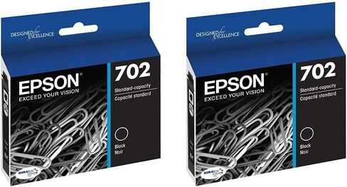 EPSON 702 DURABrite Ultra Ink Standard Capacity Black Cartridge (T702120-S) Works with WorkForce Pro WF-3720, WF-3730, WF-3733 in Kuwait
