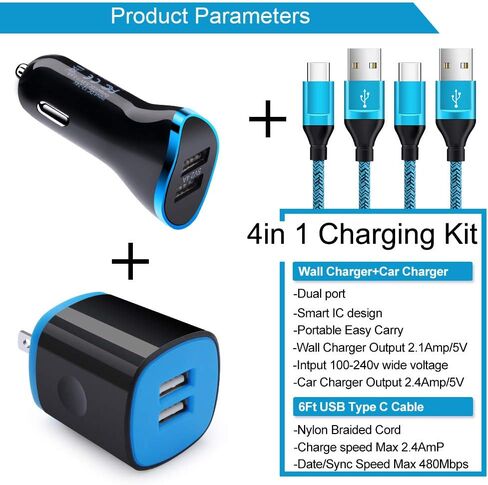 شاحن سيارة USB C لـ Google Pixel 8/8 Pro/7a/7/7 Pro 6/6 Pro/6a 5/5a 4/4a/4xl 3/3a/3xl 2/2xl XL، Samsung Galaxy S23 S22 S21 A10e، سيارة محول شاحن جداري لشحن كابل الشحن السريع من النوع C in Kuwait