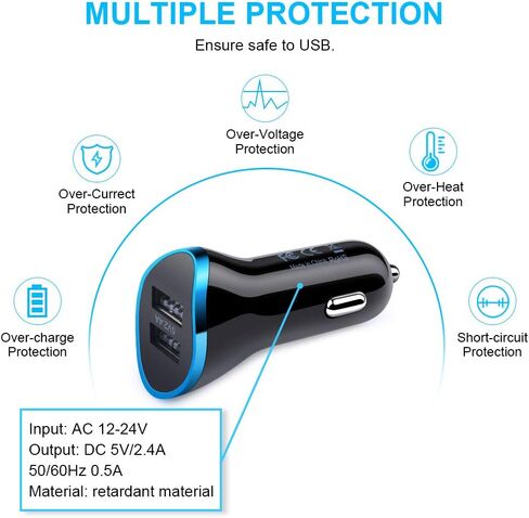 شاحن سيارة USB C لـ Google Pixel 8/8 Pro/7a/7/7 Pro 6/6 Pro/6a 5/5a 4/4a/4xl 3/3a/3xl 2/2xl XL، Samsung Galaxy S23 S22 S21 A10e، سيارة محول شاحن جداري لشحن كابل الشحن السريع من النوع C in Kuwait