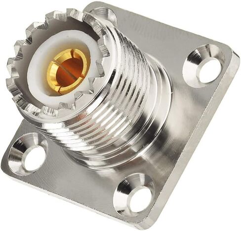 wlaniot SO239 Coupler SO-239 Coax Connector Adapter UHF Female to Female SO239 Barrel Connector Ham Radio Coax Connectors 2pcs in Kuwait