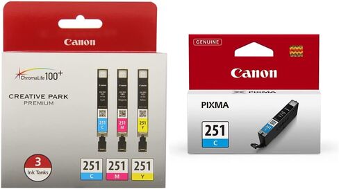 Canon CLI-251 Magenta Compatible to iP7220,iP8720,iX6820,MG5420,MG5520/MG6420,MG5620/MG6620,MG6320,MG7120,MG7520,MX922/MX722 Printers (Pack of 2) in Kuwait