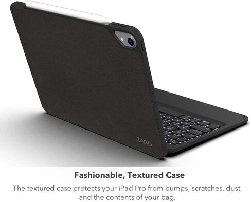ZAGG Folio Keyboard - Backlit Tablet Keyboard and Case, Bluetooth - Made for iPad Pro 11"" (2018) - Black (103002357) in Saudi Arabia